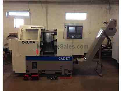 OKUMA LNC 8C "BIG BORE" CADET CNC TURNING CENTER (1996) OKUMA LNC 8C "BIG BORE" CADET CNC TURNING CENTER (1996)