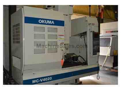 OKUMA MC-V4020 CNC 4 AXIS VERTICAL MACHINING CENTER (2002) OKUMA MC-V4020 CNC 4 AXIS VERTICAL MACHINING CENTER (2002)
