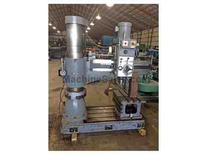 4' x 12" Sharp RD-1230 Radial Arm Drill with Box Table 4' x 12" Sharp RD-1230 Radial Arm Drill with Box Table