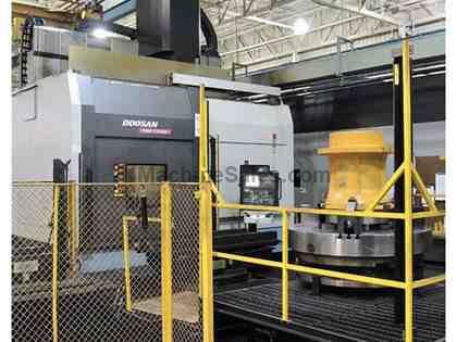 78" DOOSAN CNC PALLET CHANGING VERTICAL TURNING CENTER FANUC 31i-A / 2 78" DOOSAN CNC PALLET CHANGING VERTICAL TURNING CENTER FANUC 31i-A / 2