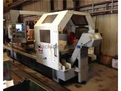 35"x80"cc Haas CNC Flat Bed, Hollow Spindle Lathe 35"x80"cc Haas CNC Flat Bed, Hollow Spindle Lathe