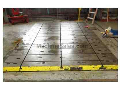FLOOR PLATES THREE (3) 66" x 119" x 5" THICK T-SLOTTED FLOOR FLOOR PLATES THREE (3) 66" x 119" x 5" THICK T-SLOTTED FLOOR