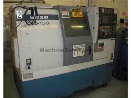 Mori Seiki SL-150 CNC Turning Center Lathe with Auto Bar Feeder Mori Seiki SL-150 CNC Turning Center Lathe with Auto Bar Feeder