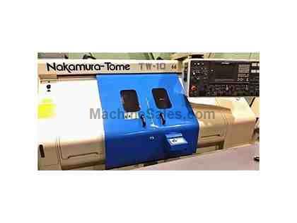 NAKAMURA-TOME TW-10, FANUC 18-TC, 1997, 6" CHK, LIVE TOOLING, C-AXIS NAKAMURA-TOME TW-10, FANUC 18-TC, 1997, 6" CHK, LIVE TOOLING, C-AXIS