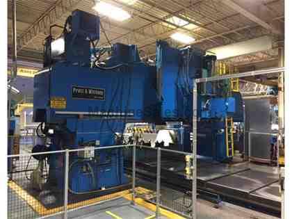 Pratt &amp; Whitney 4 Spindle Bridge Type CNC Profile Mill, AB 9 Series CNC