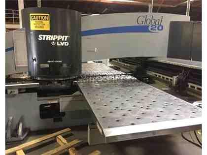 LVD-STRIPPIT GLOBAL-20,30-STN,THIN-TURRET,3-AUTO-INDEX,101"X,51"Y LVD-STRIPPIT GLOBAL-20,30-STN,THIN-TURRET,3-AUTO-INDEX,101"X,51"Y