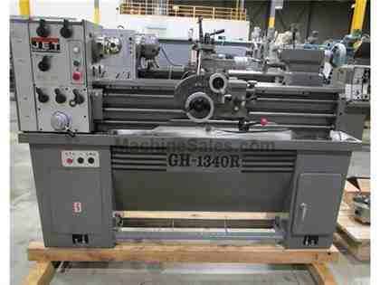 1990 JET MODEL GH-1340R GEARED HEAD GAP BED ENGINE LATHE, 13" X 40&quo 1990 JET MODEL GH-1340R GEARED HEAD GAP BED ENGINE LATHE, 13" X 40&quo