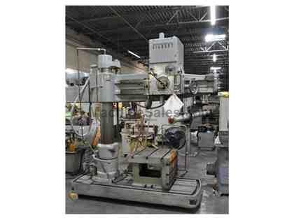 4' X 9" CINCINNATI GILBERT RADIAL ARM DRILL 4' X 9" CINCINNATI GILBERT RADIAL ARM DRILL