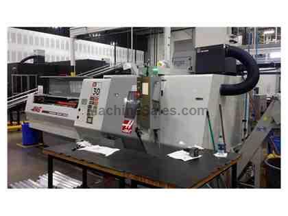 2005 Haas SL-30T-M CNC Turning Center With Live Tool And Barfeed 2005 Haas SL-30T-M CNC Turning Center With Live Tool And Barfeed