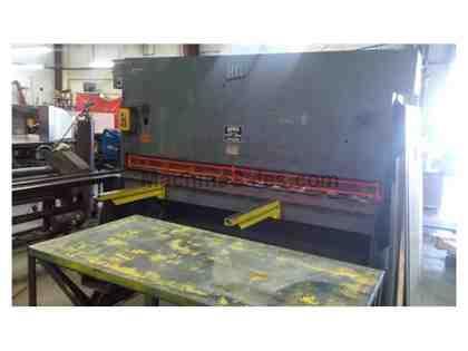 1/4-3/8" x 120" HTC Hydraulic Power Squaring Shear 1/4-3/8" x 120" HTC Hydraulic Power Squaring Shear