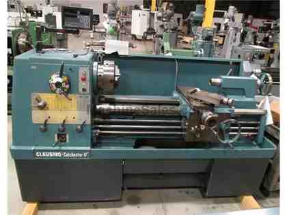 1981 CLAUSING COLCHESTER 8054 GEARED HEAD GAP BED ENGINE LATHE, 17" X 1981 CLAUSING COLCHESTER 8054 GEARED HEAD GAP BED ENGINE LATHE, 17" X