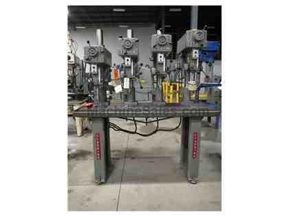 CLAUSING MODEL 1687-504 4-SPINDLE VARIABLE SPEED GANG DRILL, 15" CLAUSING MODEL 1687-504 4-SPINDLE VARIABLE SPEED GANG DRILL, 15"