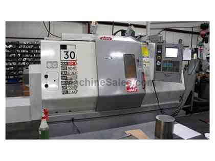 2004 Haas SL-30T Big Bore CNC Lathe With Live Tooling