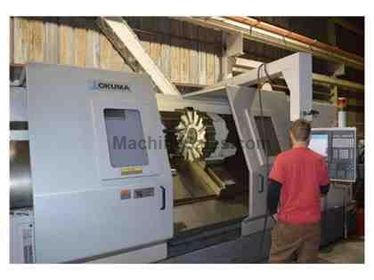 OKUMA LB-45II, OSP P200LA, 25"Chk, 2012, 10.5" BIG BORE, TAILSTOC OKUMA LB-45II, OSP P200LA, 25"Chk, 2012, 10.5" BIG BORE, TAILSTOC