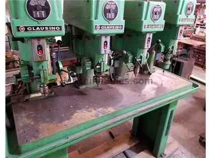 Used Clausing Model 1632 4 Spindle Drill Press 15 inch