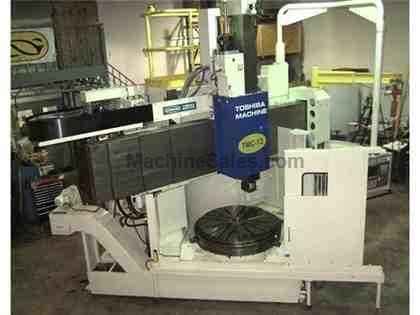 TOSHIBA 49&quot; CNC Vertical Boring Mill w/Live Spindle