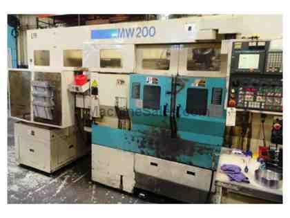 1999 MURATA  MW-200-GMC TWIN SPINDLE LIVE TOOL TURRETS WITH GANTRY LOADER