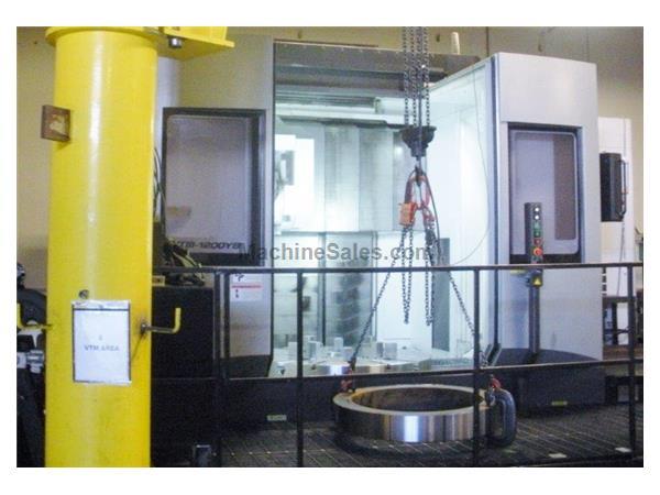 OKUMA VTM-1200YB, 2012, 49" CHUCK, 5-AXIS, B-AXIS MILLING SPINDLE, CAP OKUMA VTM-1200YB, 2012, 49" CHUCK, 5-AXIS, B-AXIS MILLING SPINDLE, CAP