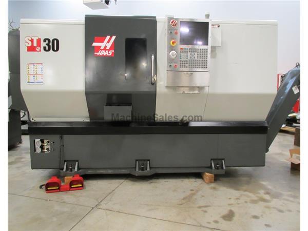 USED HAAS MODEL ST-30 CNC LATHE WITH LIVE TOOLING, C-AXIS, TAILSTOCK
