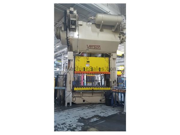 250 Ton Verson S2-250-96-60T Straight Side Press 250 Ton Verson S2-250-96-60T Straight Side Press
