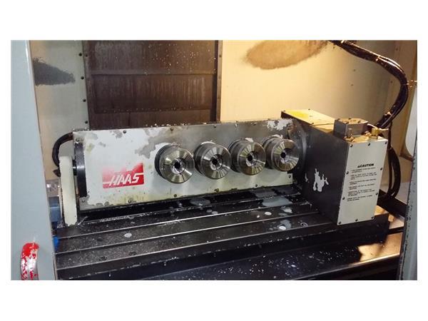 Haas T5C4 5th Axis Rotary Table Brushless 4 Spindle 5C Collet Tilting 2 Axi