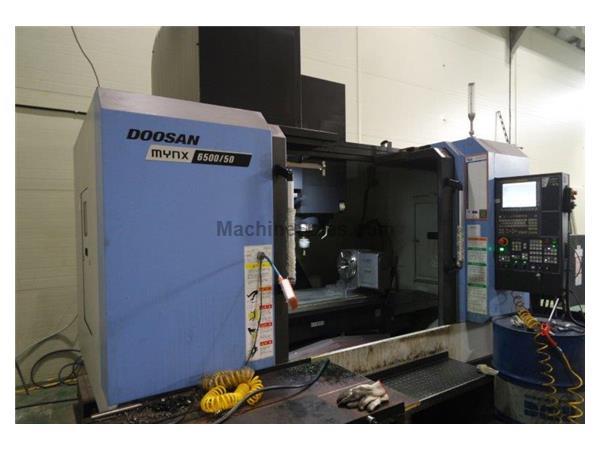 DOOSAN MYNX-6500/50-TAPER,GEARED,50"X,26.4"Y,24.6"Z,6,000-RP DOOSAN MYNX-6500/50-TAPER,GEARED,50"X,26.4"Y,24.6"Z,6,000-RP