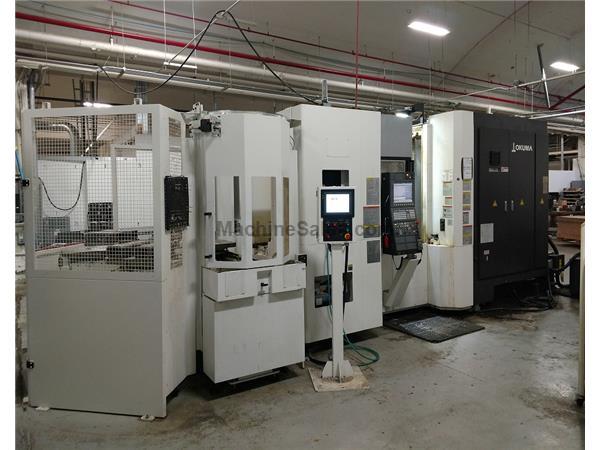 2015 OKUMA MB-5000H HORIZONTAL MACHINING CENTER , OKUMA OSP300M, 19.7" 2015 OKUMA MB-5000H HORIZONTAL MACHINING CENTER , OKUMA OSP300M, 19.7"