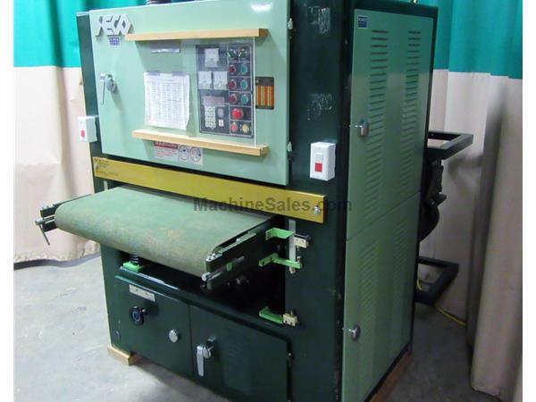 Used Seco model JS-52 DTA 37&quot; 2 head wide belt sander