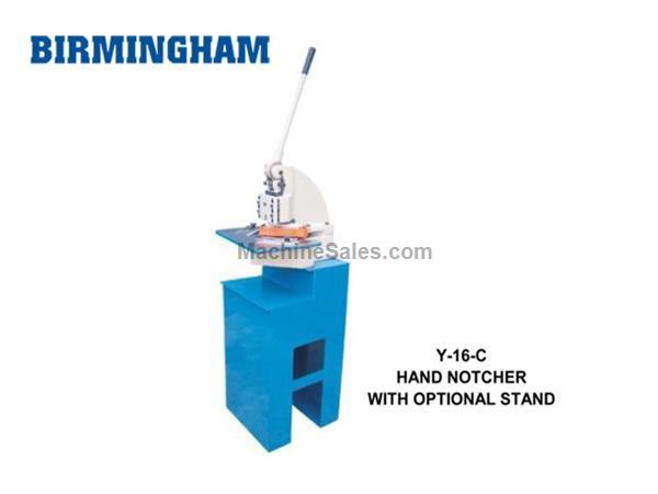 6&quot; x 6&quot; Birmingham # Y-16-C , hand notcher, 4 ton, 3/4&quot; stroke, stand not included, new, #SMY16C