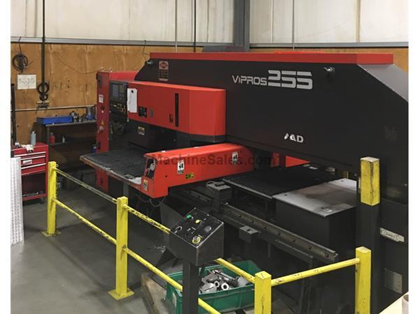 22 Ton Amada Vipros 255 Hydraulic Turret w/Fanuc 18P control, 1998 22 Ton Amada Vipros 255 Hydraulic Turret w/Fanuc 18P control, 1998