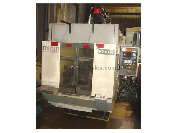 CHIRON HIGH SPEED VERTICAL MACHINING CENTER, Model FZ-18W,S/N 480-74,1995 CHIRON HIGH SPEED VERTICAL MACHINING CENTER, Model FZ-18W,S/N 480-74,1995