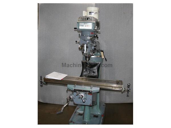 "WILTON" BRIDGEPORT STYLE VERTICAL KNEE MILL, S/N 507167, NEW 199 "WILTON" BRIDGEPORT STYLE VERTICAL KNEE MILL, S/N 507167, NEW 199