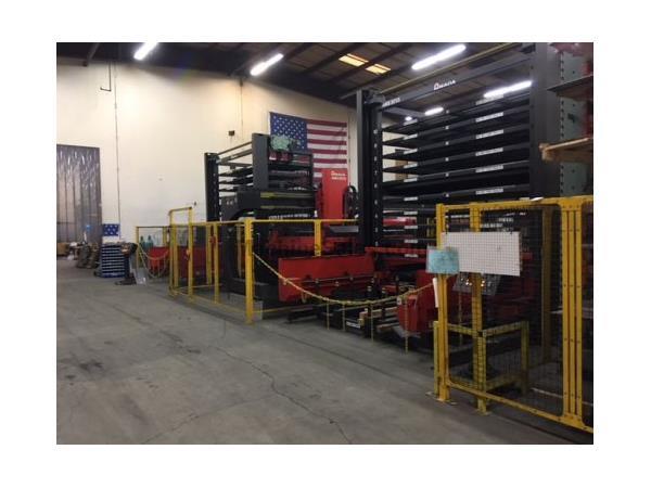 4000 WATT AMADA FOM2 3015NT LASER W/AMS3015EX,(2)AMS3015-10T,INSTALL:2013 4000 WATT AMADA FOM2 3015NT LASER W/AMS3015EX,(2)AMS3015-10T,INSTALL:2013