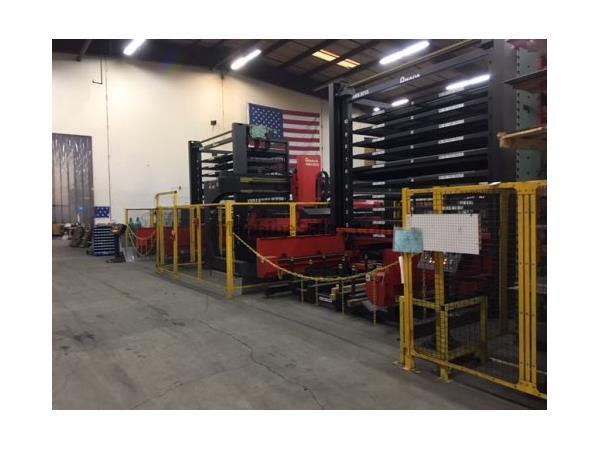 4000 WATT AMADA FOM2 3015NT LASER W/AMS3015EX,(2)AMS3015-10T,INSTALL:2013