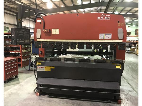 88 Ton AMADA RG80 NC9EXII 3-AXIS,MFG:1995 88 Ton AMADA RG80 NC9EXII 3-AXIS,MFG:1995