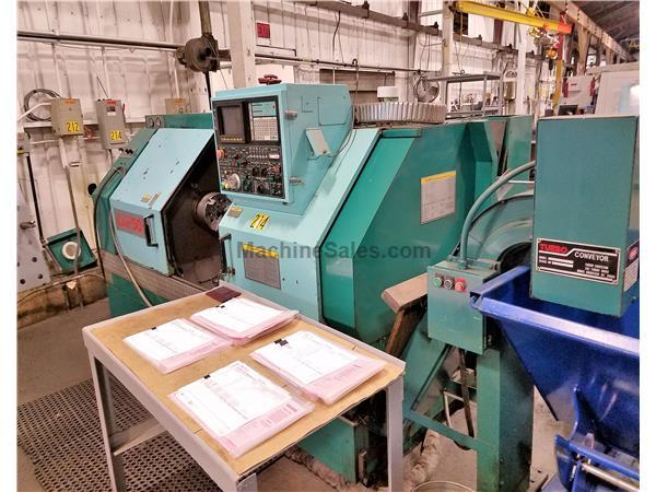 Methods Slant 50 CNC Lathe Yasnac LX-3 CNC Controls  New 1994