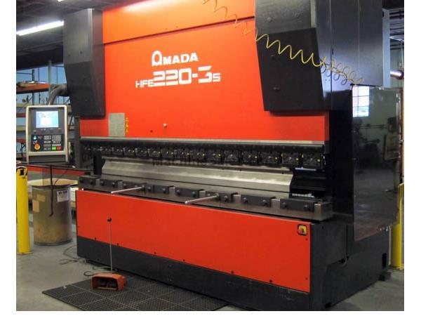 3057, Amada, HFE220-3s, 8 Axis CNC Down Acting Hydraulic, 2008 3057, Amada, HFE220-3s, 8 Axis CNC Down Acting Hydraulic, 2008