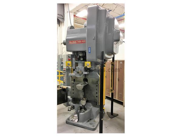 3062, Bliss, AB-45 - 45Ton, Horn Type Punch Press, 1998 3062, Bliss, AB-45 - 45Ton, Horn Type Punch Press, 1998