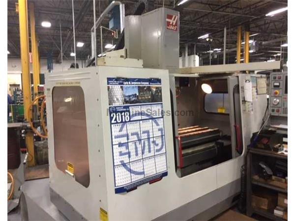 2000 HAAS MODEL VF-3 VERTICAL MACHINING CENTER WITH APC, 40" x 20" 2000 HAAS MODEL VF-3 VERTICAL MACHINING CENTER WITH APC, 40" x 20"