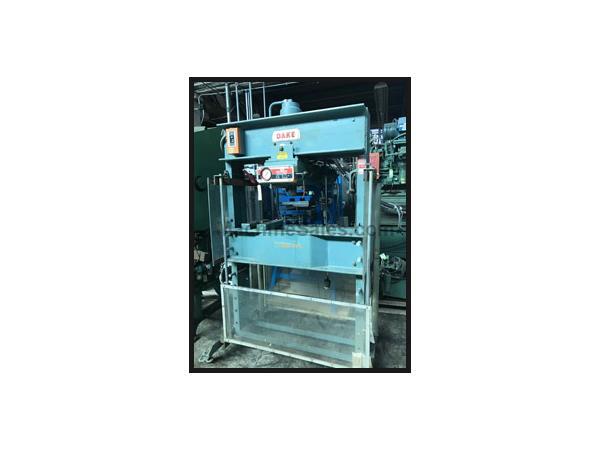 DAKE ELEC-DRAULIC H-FRAME PRESS, 5-264, 75 tons, Double acting presshead, DAKE ELEC-DRAULIC H-FRAME PRESS, 5-264, 75 tons, Double acting presshead,