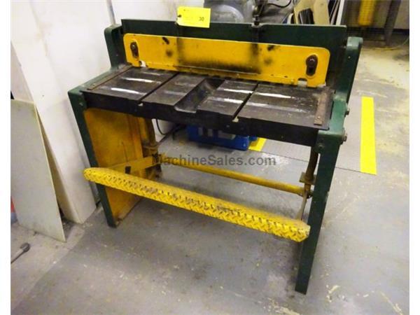 Tennsmith Foot Shear, 36" x 18 Gauge Rated Capacity Tennsmith Foot Shear, 36" x 18 Gauge Rated Capacity