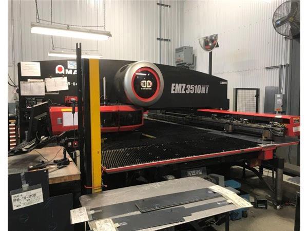 AMADA-EMZ-3510NT,ELECTRIC,45-STNS,4-AUTO-INDEX,50"Y,98.425"Z,FANU AMADA-EMZ-3510NT,ELECTRIC,45-STNS,4-AUTO-INDEX,50"Y,98.425"Z,FANU