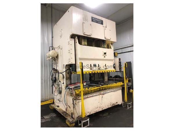 250 TON STAMTEC DOUBLE CRANK GAP FRAME PRESS 11" STROKE 250 TON STAMTEC DOUBLE CRANK GAP FRAME PRESS 11" STROKE