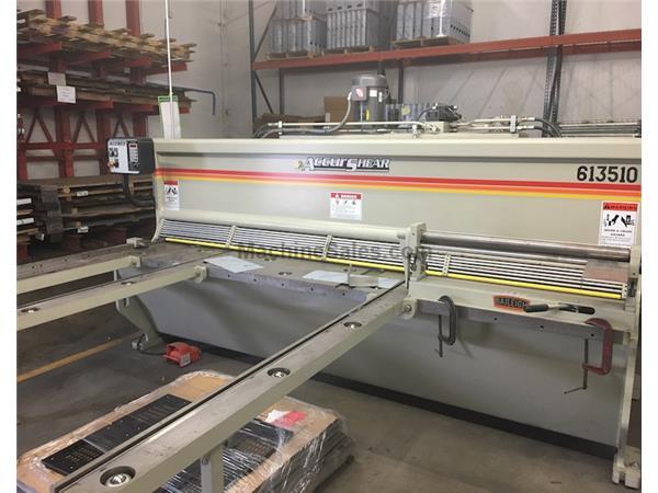 2012 AccurShear 613510 Power Squaring Shear 2012 AccurShear 613510 Power Squaring Shear