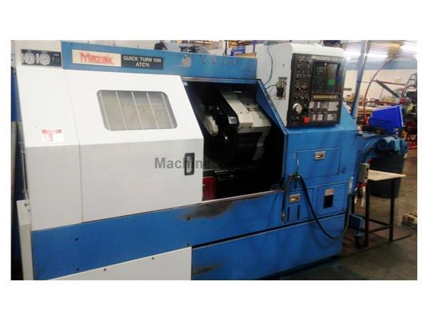 Mazak CNC Lathe QT10N ATC m/c with Live tooling and T3 Control- Very Clean Mazak CNC Lathe QT10N ATC m/c with Live tooling and T3 Control- Very Clean