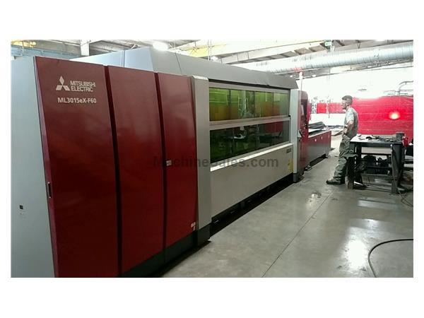 2016 Mitsubishi 6KW Fiber Laser, 5x10 Pallet Tables