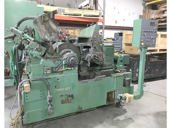 No.340-20 Cinti Twin Grip, PLC Control,6”Max Diam, 20”Wide Wheel, Thru-Feed No.340-20 Cinti Twin Grip, PLC Control,6”Max Diam, 20”Wide Wheel, Thru-Feed
