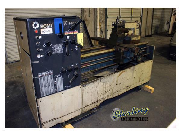 26&quot; x 40&quot; Romi # I-30B , 4-jaw, 2-1/4&quot; bore, engine lathe, 16-1250 RPM, tailstock, tool post, #A4425
