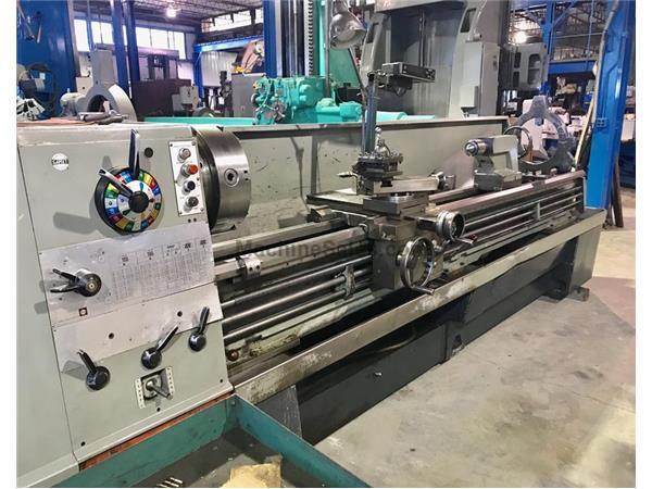 21&quot; Swing 120&quot; Centers Clausing-Colchester 8118 ENGINE LATHE, Inch/Metric,3.5&quot; Hole,Steady,3-Jaw,Toolpost,12.5HP