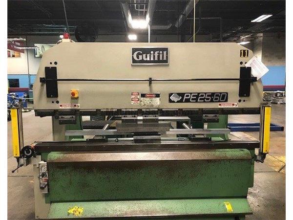 66 TON GUIFIL UPACTING HYDRAULIC PRESS BRAKE, MODEL PE25-60 66 TON GUIFIL UPACTING HYDRAULIC PRESS BRAKE, MODEL PE25-60